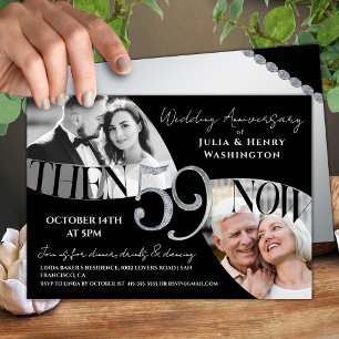 Modern Luxe 59th Wedding Anniversary Invitation