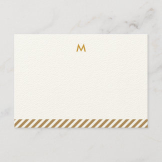 Modern Luxe Personalized Monogram Notecards