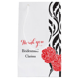 Modern luxe wedding bridesmaids favour gift bag