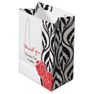 Modern luxe wedding flower girl favour gift bag