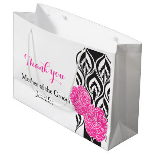 Modern luxe wedding grooms mother favour gift bag