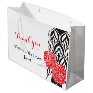 Modern luxe wedding grooms mother favour gift bag