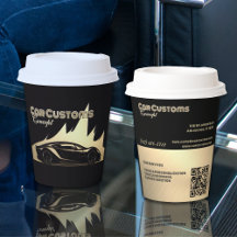 Modern Luxurious Black and Gold Car Business