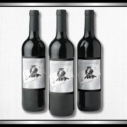 Modern Luxury 30th Birthday Couture Wine Label