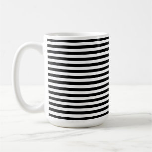 Modern Luxury Black and white stripes pattern Coffee Mug