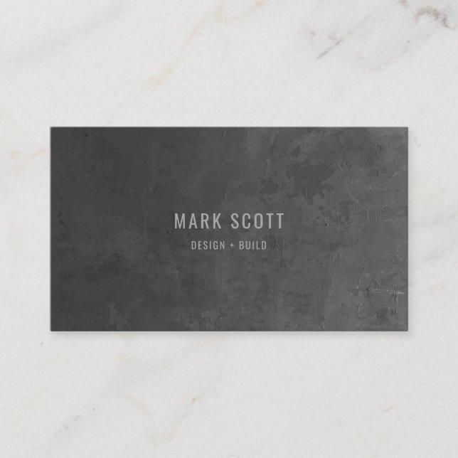 Modern Luxury Construction Business Card (Front)