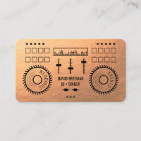 Modern luxury copper foil black dj music turntable
