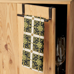 Modern Luxury Elegant Floral Collection Kitchen Towel