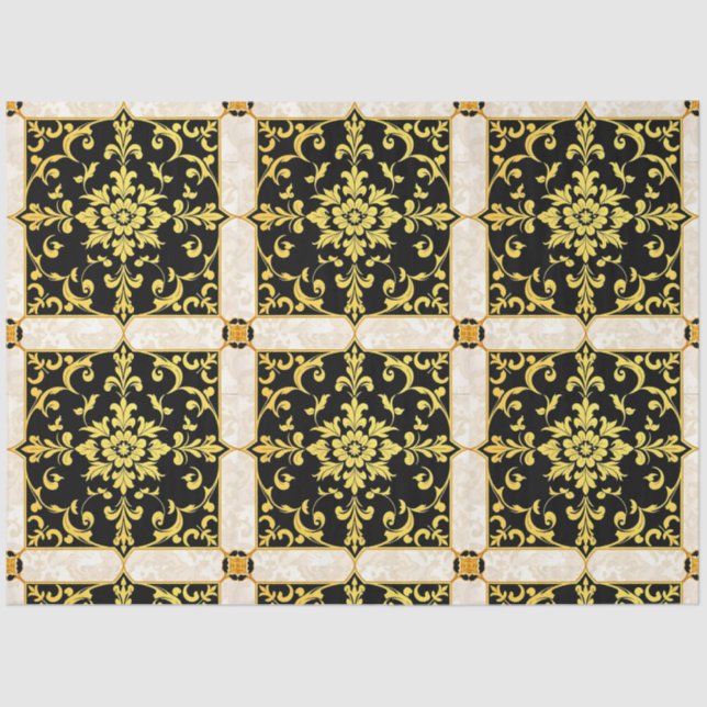 Modern Luxury Elegant Floral Collection Tissue Paper (Front)