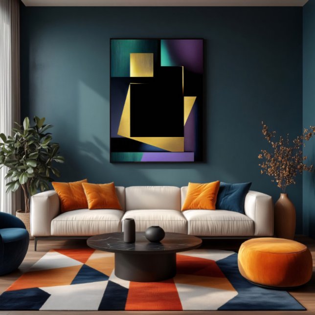 Modern Luxury Geometric Composition Canvas Print (Creator Uploaded)