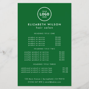 Modern Luxury Glitter Salon Supplies Flyer