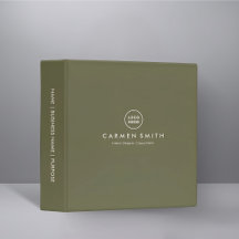 Modern Luxury Interior Designer Binder with Custom