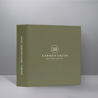 Modern Luxury Interior Designer Binder with Custom