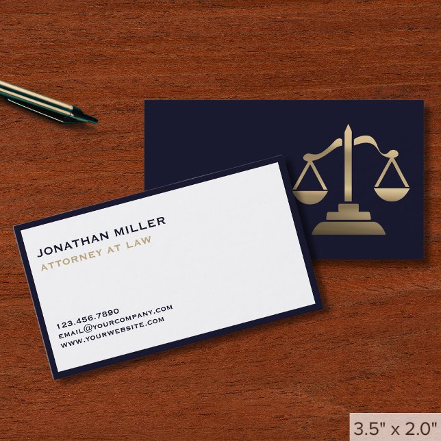 Modern Luxury Lawyer Business Card (Creator Uploaded)