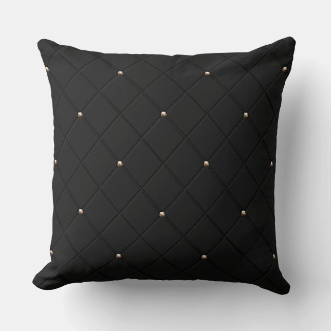 Modern Luxury Pattern Throw Pillow (Front)