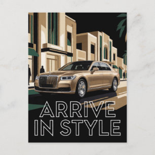 Modern Luxury Performance CAr For Drivers Postcard