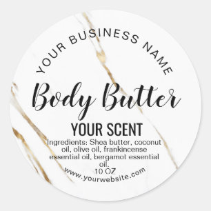 modern luxury product label body butter add logo