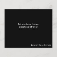 Modern Luxury Real Estate Postcard | Bespoke Home 
