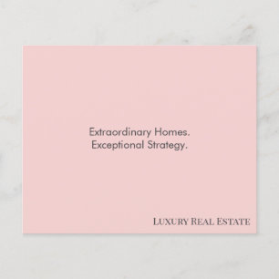 Modern Luxury Real Estate Postcard   Bespoke Home  Flyer