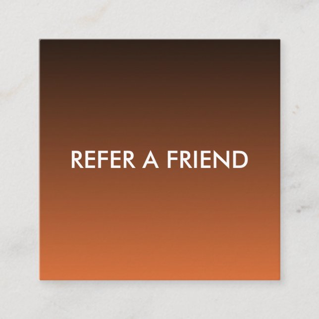 Modern Luxury Refer a Friend Card for Salon & Spa (Front)