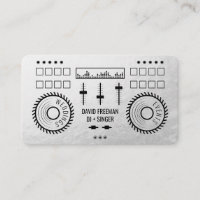 Modern luxury silver foil black dj music turntable