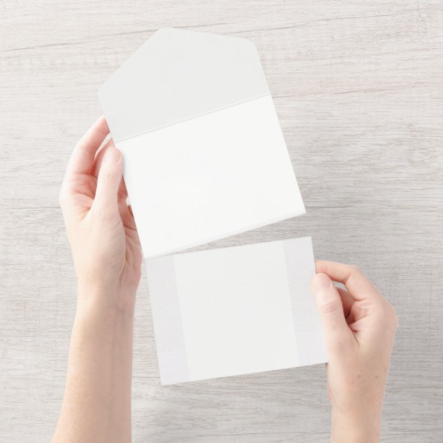 Modern Luxury Wedding Personalization All In One Invitation (Tearaway)