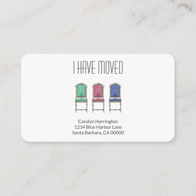 Modern  l've Moved Moving Announcement Minimal (Front)