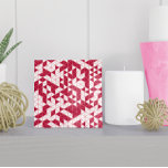Modern Magenta Pink White Geometric Triangles Tile<br><div class="desc">This ceramic tile features a vibrant geometric pattern in trendy magenta and pink shades,  perfect for adding a splash of modern style to your home. The colours are customizable in the Design tool.</div>