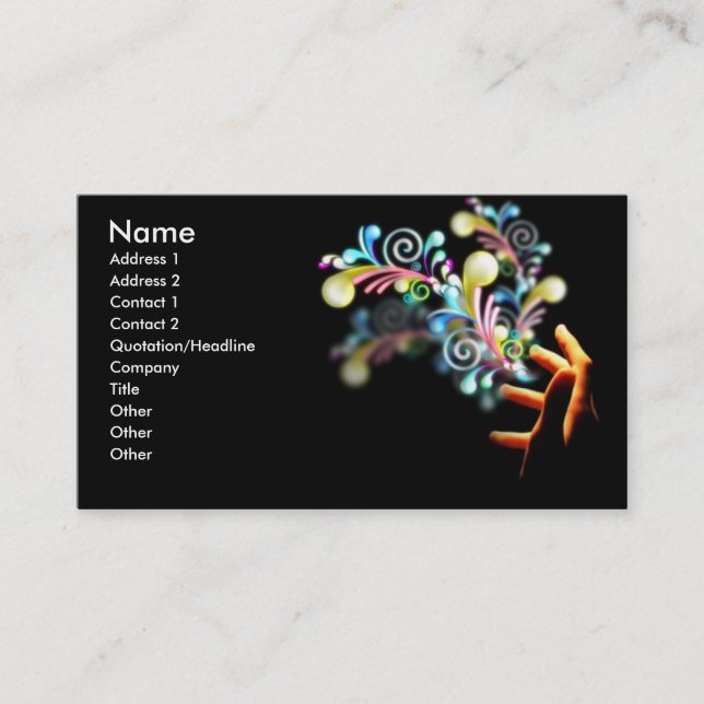 Modern Magic Business Card (Front)