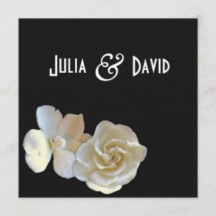 Modern Magnolia Blossom Wedding Invitation