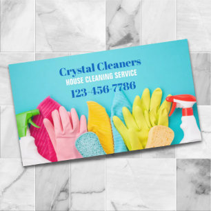 Modern Maid Services Housekeeping Housekeeper Business Card