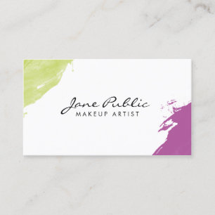 Modern Makeup Artist Business Card