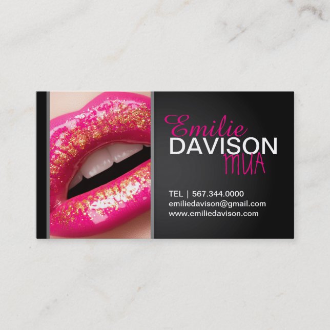 MODERN MAKEUP ARTIST BUSINESS CARD (Front)