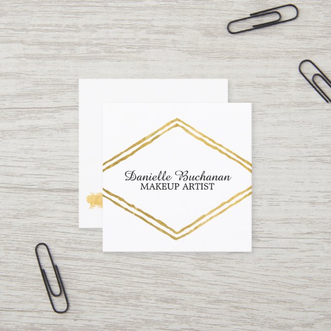 Modern Makeup Artist Business Cards (Front/Back In Situ)