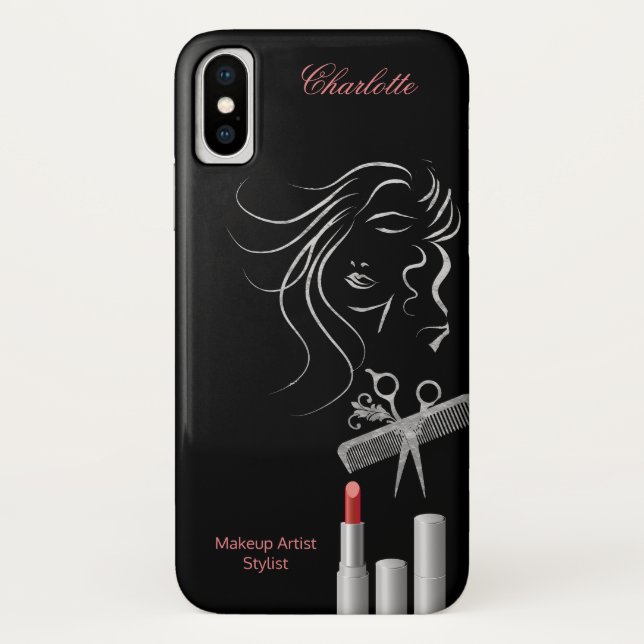 Modern Makeup Artist l Hair Stylist Case-Mate iPhone Case (Back)