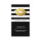 Modern Makeup Gold Lips - Chic Black White Stripes