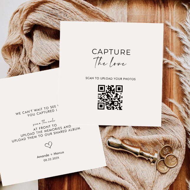 Modern Malimal Partagez l'amour QR Code Cartes de  (Créateur téléchargé)