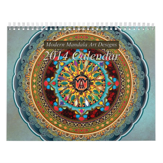 Modern Mandala Art Designs 2014 Calendar (Cover)