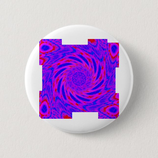 MODERN MANDALA COLOR PINK 2 INCH ROUND BUTTON (Front)