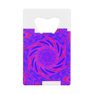 MODERN MANDALA COLOR PINK CREDIT CARD BOTTLE OPENER