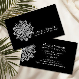 Modern Mandala Graphic Scrapbooking Business Card