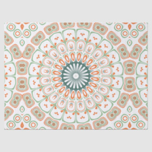 Modern Mandala Kaleidoscope Medallion Design Tissue Paper