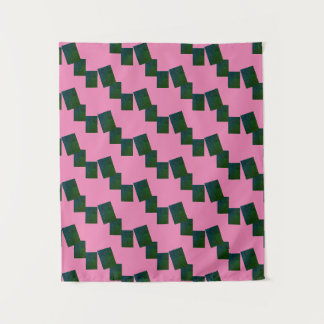 MODERN Mandala LINES -PINK -BLUE-GREEN Tapestry