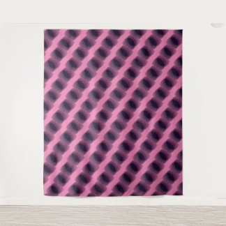 MODERN Mandala SMALL LINES - BLACK-PINK Tapestry