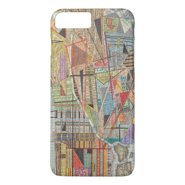 Modern Map of New York I Case-Mate iPhone Case (Back)