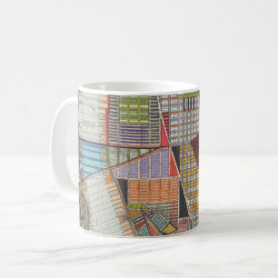 Modern Map of New York II Coffee Mug