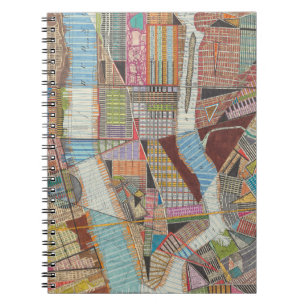 Modern Map of New York II Notebook