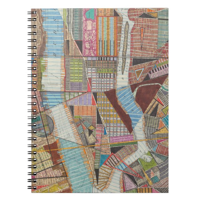 Modern Map of New York II Notebook (Front)