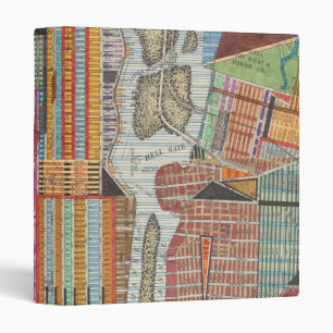 Modern Map of New York III Binder