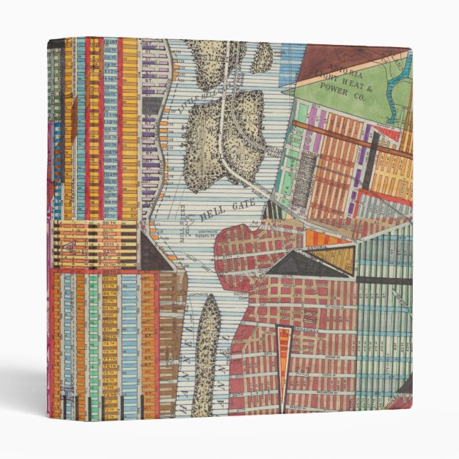 Modern Map of New York III Binder (Front/Spine)